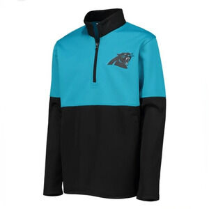 NFL Carolina Panthers Performance Youth XL Quarter Longsleeve Colorblock New